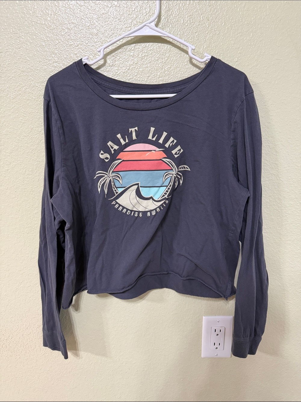 Salt Life Cropped Long Sleeve